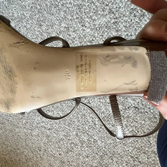 Bandolino Taupe Strappy Heels - Picture 7 of 8